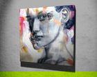 Tablou decorativ, KC312, Canvas, Lemn, Multicolor