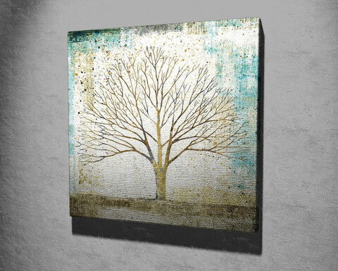Tablou decorativ, KC329, Canvas, Lemn, Multicolor