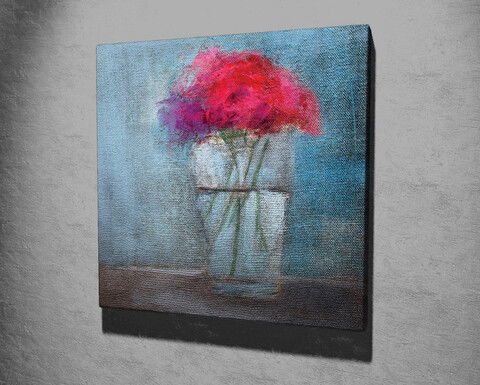 Tablou decorativ, KC325, Canvas, Lemn, Multicolor