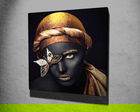 Tablou decorativ, KC335, Canvas, Lemn, Multicolor