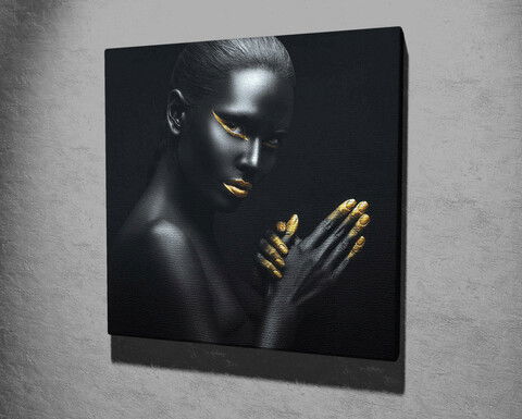 Tablou decorativ, KC333, Canvas, Lemn, Multicolor
