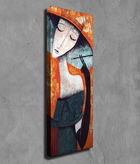 Tablou decorativ, PC207, Canvas, Lemn, Multicolor