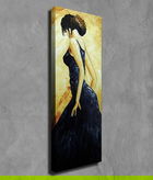 Tablou decorativ, PC203, Canvas, Lemn, Multicolor