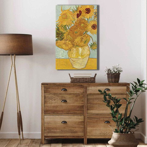 Tablou decorativ, 4570VANGOGH003, Canvas , Lemn, Multicolor