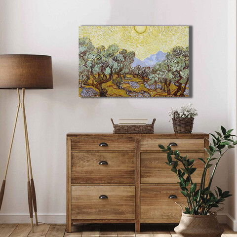 Tablou decorativ, 4570VANGOGH005, Canvas , Lemn, Multicolor