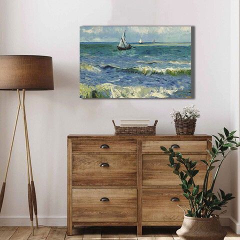 Tablou decorativ, 4570VANGOGH007, Canvas , Lemn, Multicolor