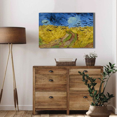 Tablou decorativ, 4570VANGOGH008, Canvas , Lemn, Multicolor