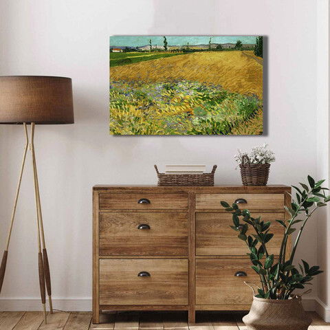Tablou decorativ, 4570VANGOGH012, Canvas , Lemn, Multicolor