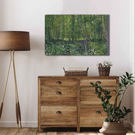 Tablou decorativ, 4570VANGOGH015, Canvas , Lemn, Multicolor