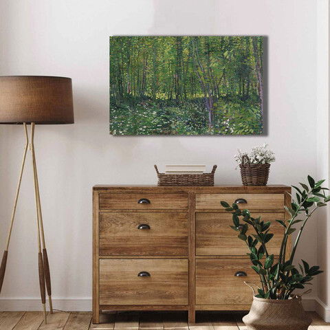 Tablou decorativ, 4570VANGOGH015, Canvas , Lemn, Multicolor