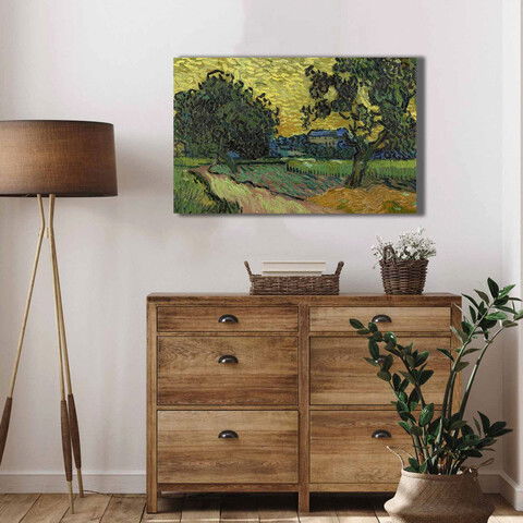 Tablou decorativ, 4570VANGOGH032, Canvas , Lemn, Multicolor
