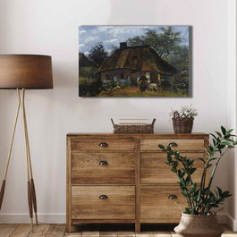 Tablou decorativ, 4570VANGOGH041, Canvas , Lemn, Multicolor