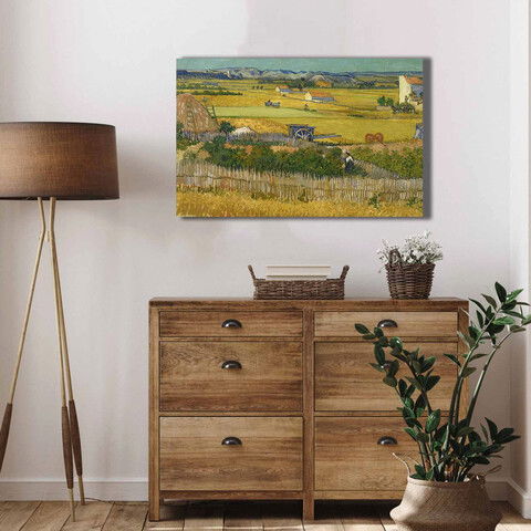 Tablou decorativ, 4570VANGOGH044, Canvas , Lemn, Multicolor