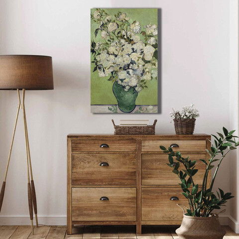 Tablou decorativ, 4570VANGOGH053, Canvas , Lemn, Multicolor