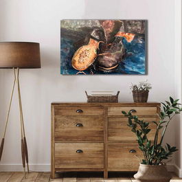 Tablou decorativ, 4570VANGOGH059, Canvas , Lemn, Multicolor