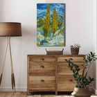 Tablou decorativ, 4570VANGOGH057, Canvas , Lemn, Multicolor