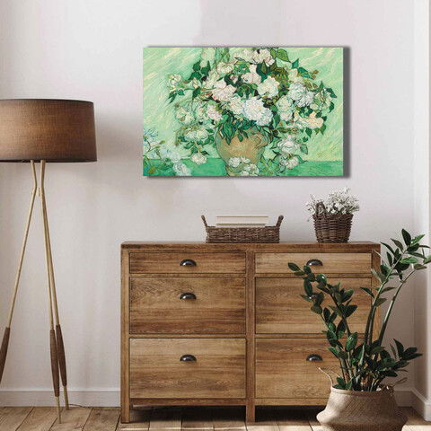 Tablou decorativ, 4570VANGOGH060, Canvas , Lemn, Multicolor