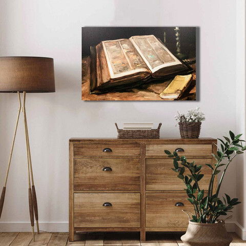 Tablou decorativ, 4570VANGOGH058, Canvas , Lemn, Multicolor