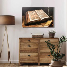 Tablou decorativ, 4570VANGOGH058, Canvas , Lemn, Multicolor