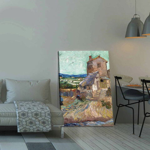 Tablou decorativ, 70100VANGOGH033, Canvas , Lemn, Multicolor