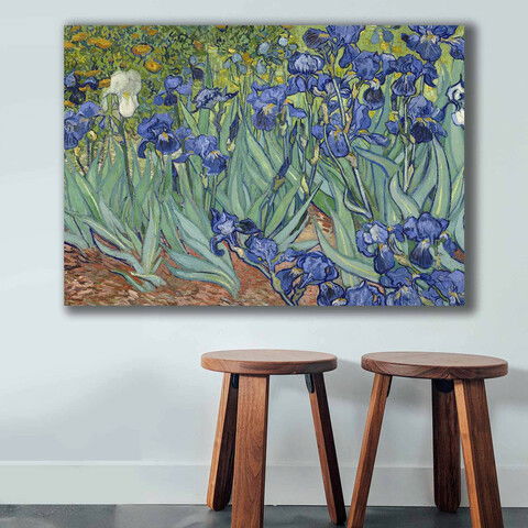 Tablou decorativ, 70100VANGOGH035, Canvas , Lemn, Multicolor