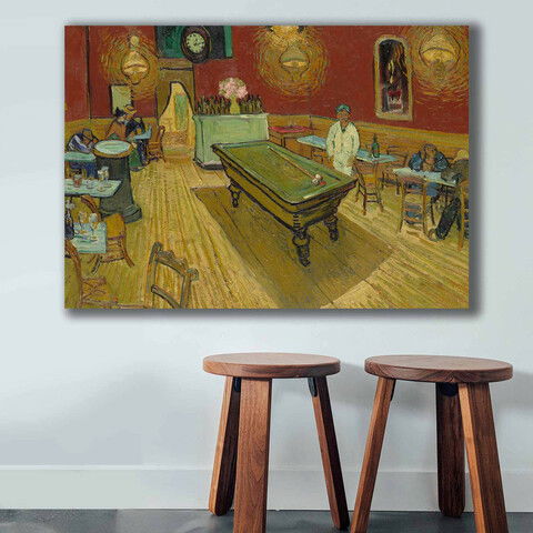 Tablou decorativ, 70100VANGOGH063, Canvas , Lemn, Multicolor