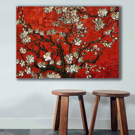 Tablou decorativ, 70100VANGOGH075, Canvas , Lemn, Multicolor