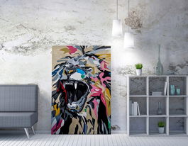 Tablou decorativ, WY167 (50 x 70), 50% bumbac / 50% poliester, Canvas imprimat, Multicolor