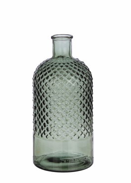 Vaza decorativa din sticla reciclata, Avril Bottle, Ø14xH28 cm
