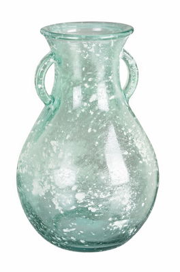 Vaza decorativa din sticla reciclata, Arleen S, Ø16xH24 cm