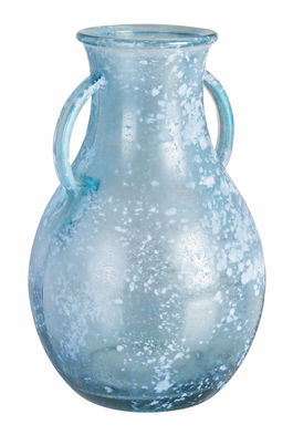 Vaza decorativa din sticla reciclata, Arleen L, Ø20xH32 cm