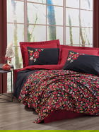 Lenjerie de pat pentru o persoana Single XXL (DE), Desire - Red, Cotton Box, Bumbac Ranforce
