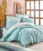 Lenjerie de pat dubla King (EU) (ES), Sole - Mint, Cotton Box, Bumbac Ranforce