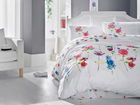 Lenjerie de pat dubla King (EU) (ES), Spring - Fuchsia, Cotton Box, Bumbac Ranforce