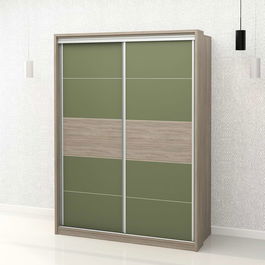 Dulap haine usi culisante PRIMAVERA 155, H205, Oak, Pesto