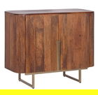 Bufet inferior Vilas, Bizzotto, 160 x 40 x 75 cm, otel/lemn de mango