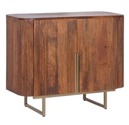 Bufet inferior Vilas, Bizzotto, 160 x 40 x 75 cm, otel/lemn de mango