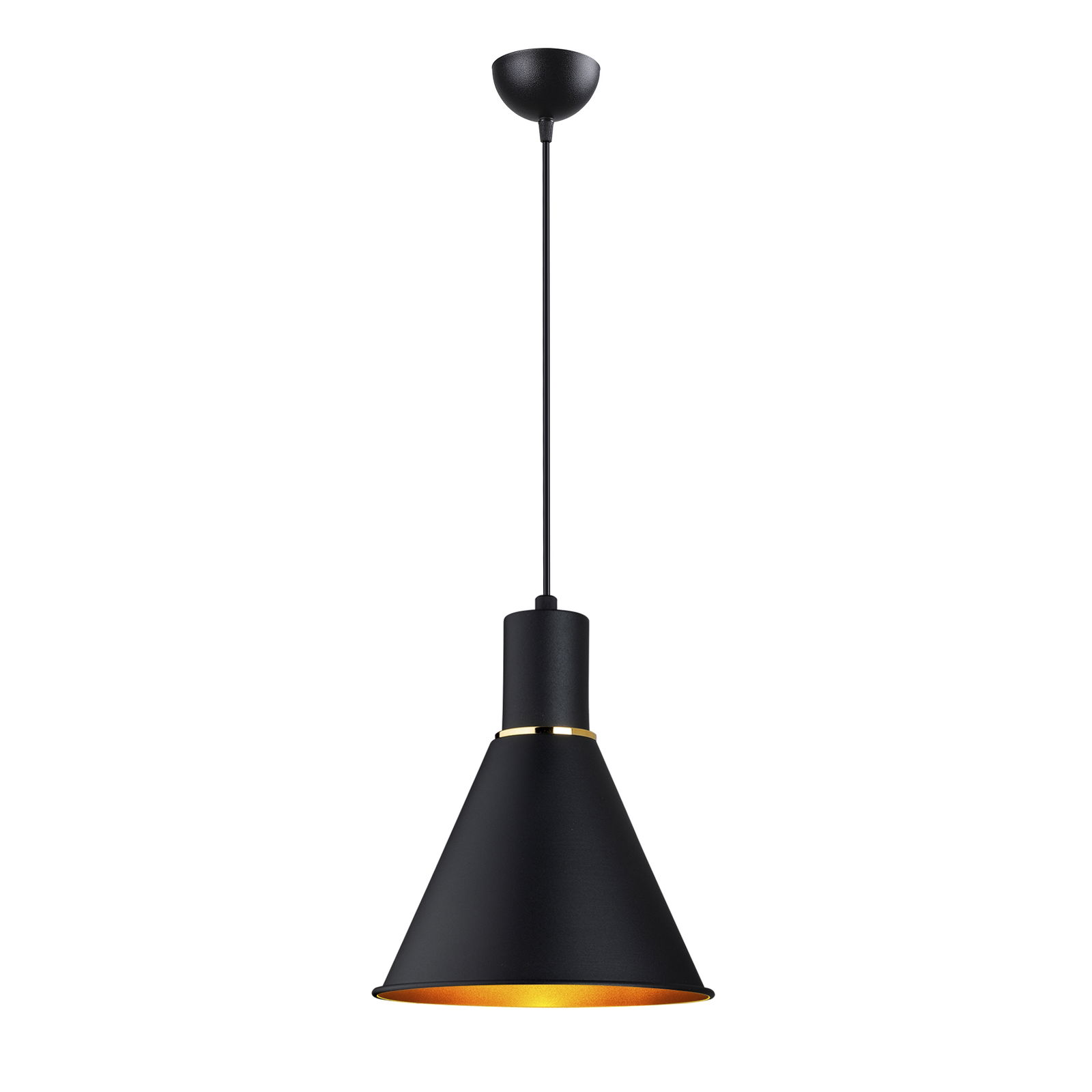 Lustra Retro C Negru / Auriu