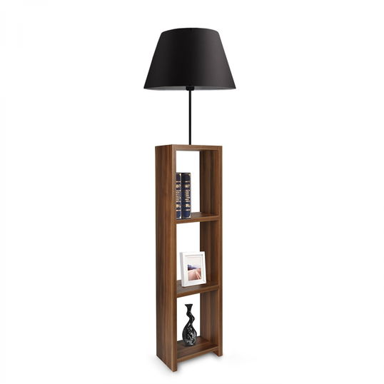 Lampadar cu rafturi, Conical Negru