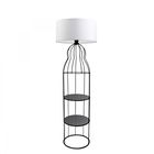 Lampadar cu rafturi, Qubba WH Alb / Negru