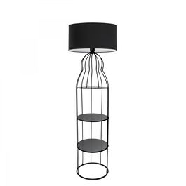 Lampadar cu rafturi, Qubba All BL Negru