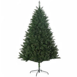 HOMCOM Pom Artificial de Craciun inalt, Decor Pom de Craciun cu 800 de Crengute, Deschidere Automata, Verde;