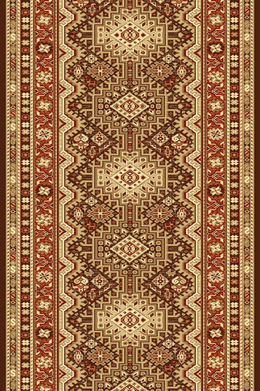 Traversa Remo Dark Brown, Wilton-100 x 200 cm