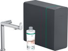 Baterie bucatarie Hansgrohe Aqittura M91 cu sistem de filtrare SodaSystem 240 crom