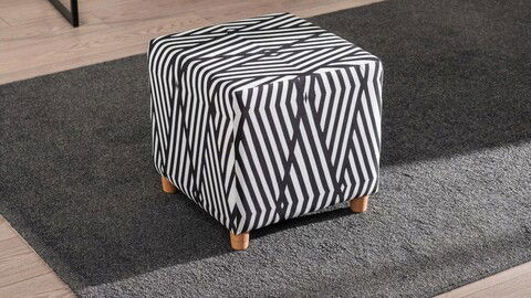 Bancheta, Balcab Home, 825BLC2514, Lemn de fag, Alb negru
