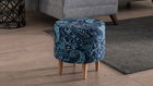 Bancheta, Balcab Home, 825BLC2519, Lemn de fag, Albastru alb