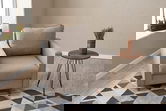 Fotoliu, Balcab Home, 825BLC2771, Lemn de brad / PAL, Crem