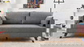 Canapea 2 locuri, Balcab Home, 825BLC1498, Lemn / MDF, Gri
