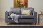 Canapea 2 locuri, Balcab Home, 825BLC2843, Lemn de brad, Gri