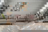 Canapea 2 locuri, Balcab Home, 825BLC2736, Lemn de fag, Crem